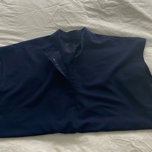 Figs Rafaela oversized scrub top in navy